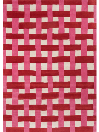 Basket Weave Coral Rose 144102