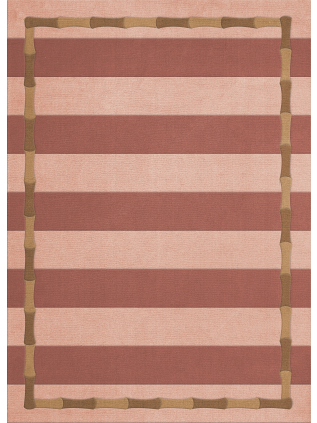 Alice Crawley Bamboo Stripe Terracotta