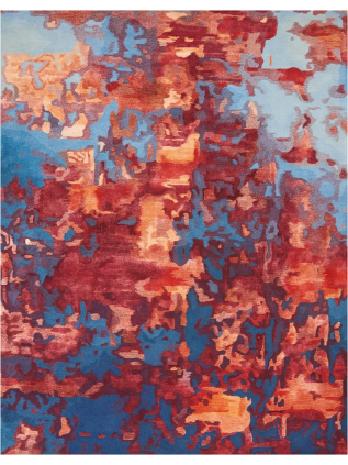 Prismatic Blue Flame • Tapis en Ligne
