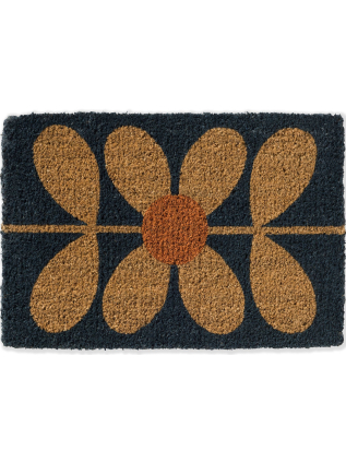 Orla Kiely | Doormat Sixties Stem Navy 564008 | Carpet | Online Tapijten