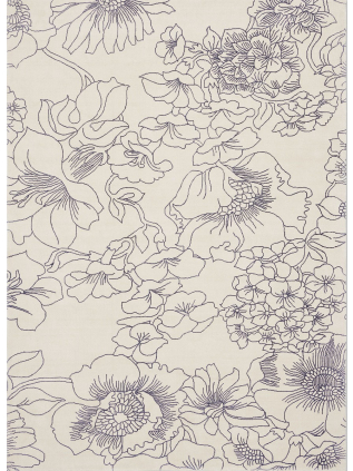 Ted Baker | Linear Floral Blue 162508 | Carpet | Online Tapijten