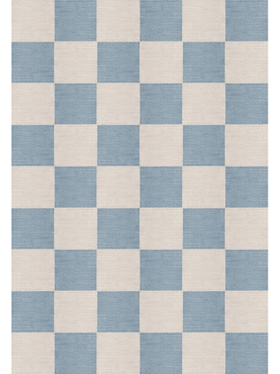 Chess Flatweave Cornflower Blue