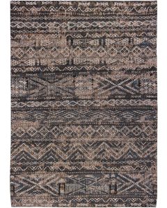 Louis de Poortere | Antiquarian Kilim Black Rabat 9113 | Tapijt | Online tapijten