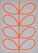 Orla Kiely | Giant Linear Stem Persimmon 460703 | Teppich | Teppiche Online