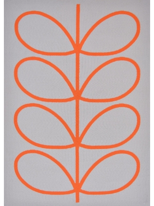 Orla Kiely | Giant Linear Stem Persimmon 460703 | Carpet | Online Tapijten