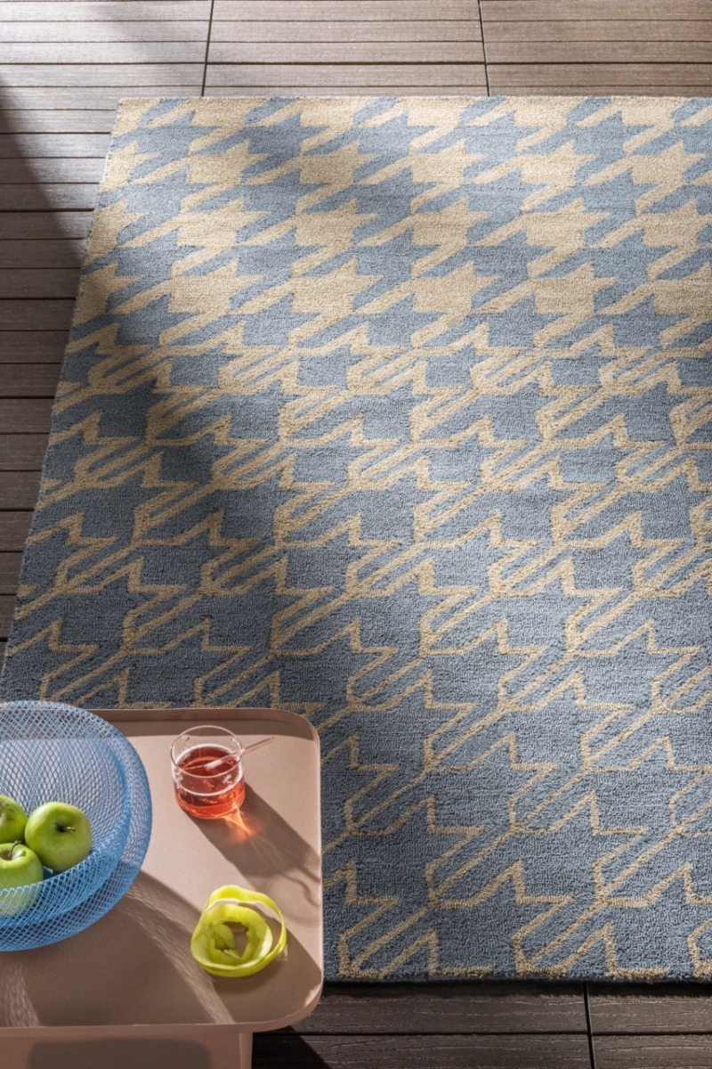 Houndstooth Washed Blue 455708