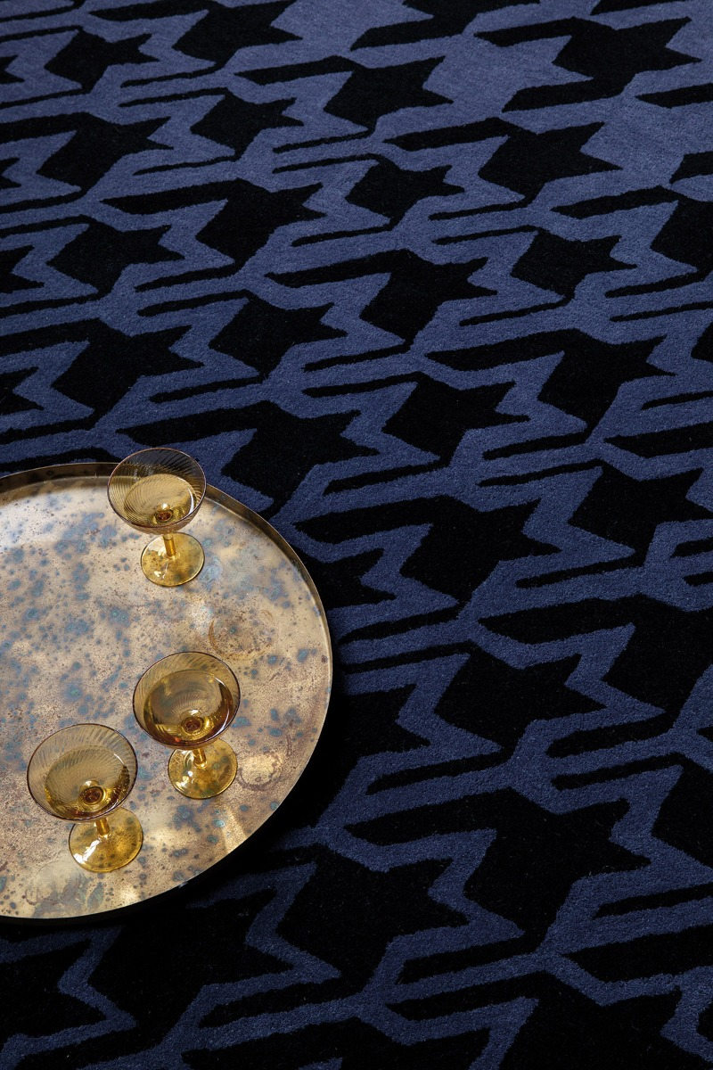 Houndstooth Blue 162808